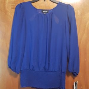 NWT A Byer blue blouse